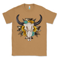 Toasted Coconut cow aztec western bull skull Classic Tee - texasbilliewilder
