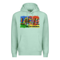 Seafoam sunflower love autism awareness Premium Hoodie - BarkalooDesign