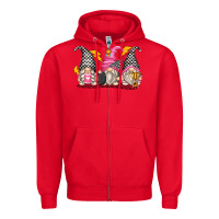 Red race gnomes Zipper Hoodie - Zillion Design Studio