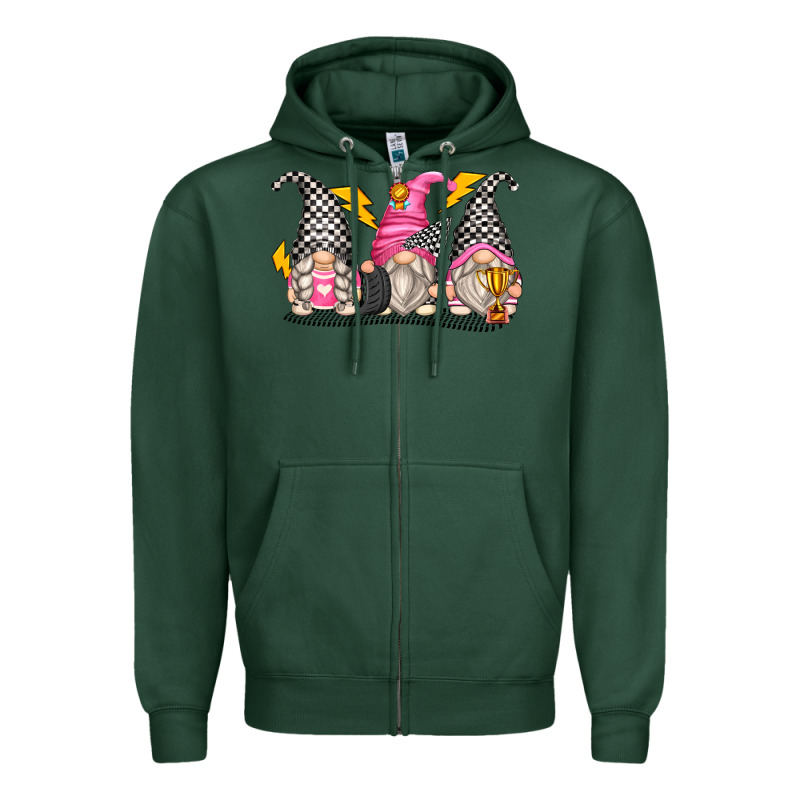 Race Gnomes Zipper Hoodie by Zillion Design Studio | Teevron