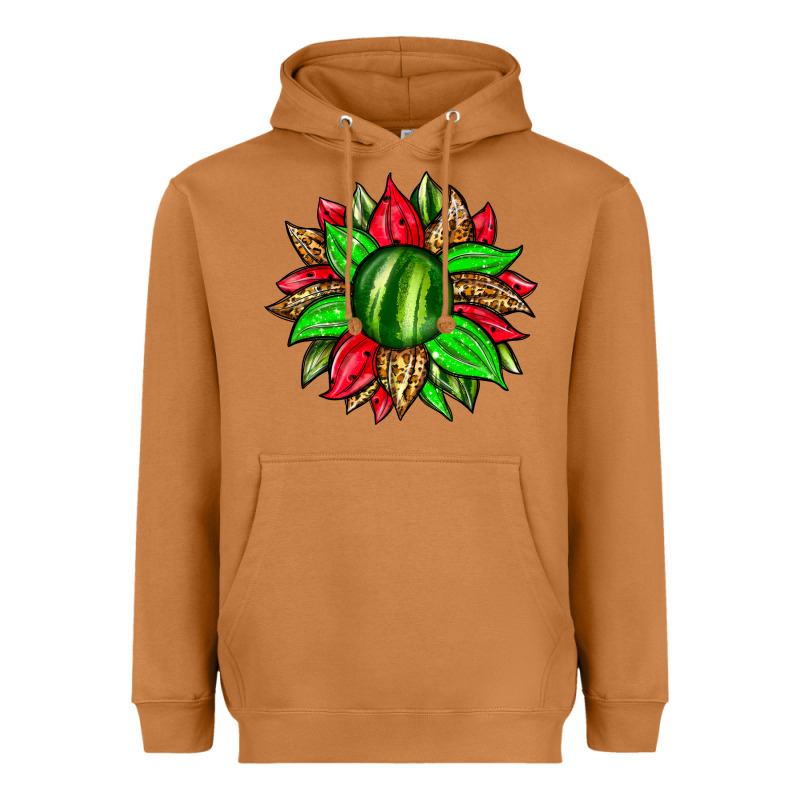 Watermelon Sunflower Heavyweight Hoodie by Zillion Design Studio | Teevron