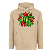 Mushroom watermelon sunflower Heavyweight Hoodie - Zillion Design Studio