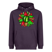 Plum watermelon sunflower Heavyweight Hoodie - Zillion Design Studio