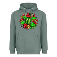 Sage watermelon sunflower Heavyweight Hoodie - Zillion Design Studio