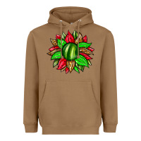 Toasted Coconut watermelon sunflower Heavyweight Hoodie - Zillion Design Studio