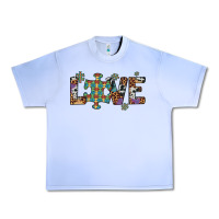 Grape Ice love autism awareness leopard cowhide Urban Heavy Tee - Artiststas