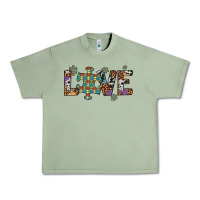 Oil Green love autism awareness leopard cowhide Urban Heavy Tee - Artiststas