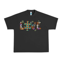 Pigment Black love autism awareness leopard cowhide Urban Heavy Tee - Artiststas