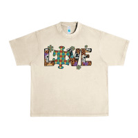 Sandshell love autism awareness leopard cowhide Urban Heavy Tee - Artiststas