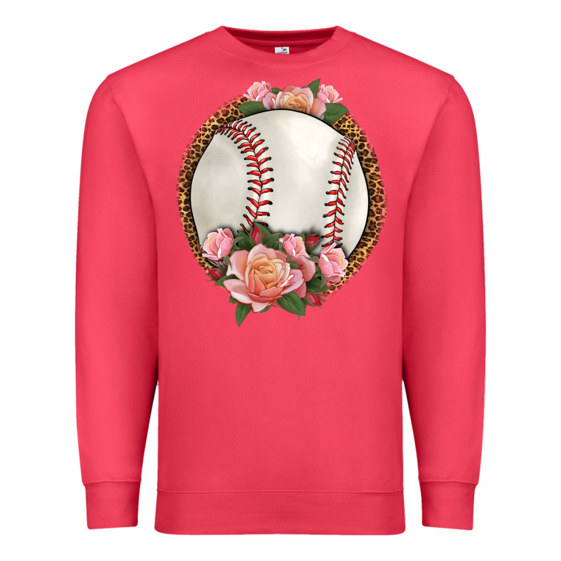 Western Baseball With Roses Premium Sweatshirt by HRA Design Shop | Teevron