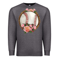 Charcoal Heather western baseball with roses Premium Sweatshirt - HRA Design Shop