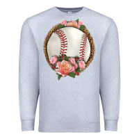 Heather Grey western baseball with roses Premium Sweatshirt - HRA Design Shop