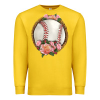 Lemon western baseball with roses Premium Sweatshirt - HRA Design Shop