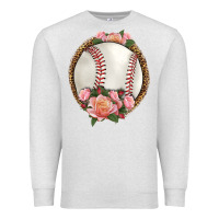 Oatmeal Heather western baseball with roses Premium Sweatshirt - HRA Design Shop