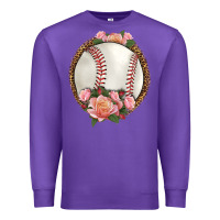 Purple western baseball with roses Premium Sweatshirt - HRA Design Shop