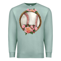 Seafoam western baseball with roses Premium Sweatshirt - HRA Design Shop