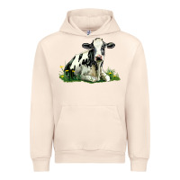 Sandshell holstein cow sitting Urban Hoodie - LillyAllenDesigns