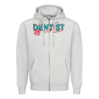 Dove Grey dentist Zipper Hoodie - texasbilliewilder