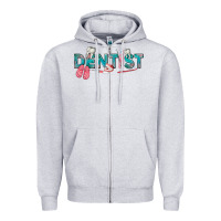 Heather Grey dentist Zipper Hoodie - texasbilliewilder