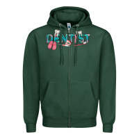 Sports Green dentist Zipper Hoodie - texasbilliewilder