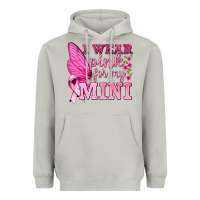 Moon Dust I Wear Pink For My Mini with Butterfly Heavyweight Hoodie - texasbilliewilder