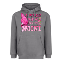 Storm I Wear Pink For My Mini with Butterfly Heavyweight Hoodie - texasbilliewilder