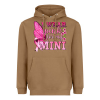 Toasted Coconut I Wear Pink For My Mini with Butterfly Heavyweight Hoodie - texasbilliewilder