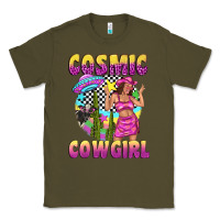 Army Green cosmic cowgirl Classic Tee - texasbilliewilder