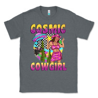 Charcoal Heather cosmic cowgirl Classic Tee - texasbilliewilder