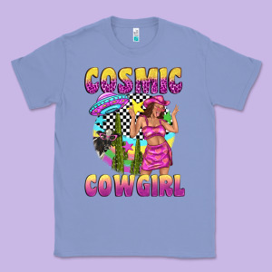 Cosmic Cowgirl Classic Tee Designed By Texasbilliewilder
