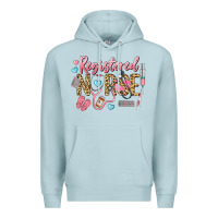 Blue Mist Registered Nurse Premium Hoodie - LillyAllenDesigns