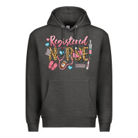 Charcoal Heather Registered Nurse Premium Hoodie - LillyAllenDesigns