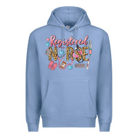Colony Blue Registered Nurse Premium Hoodie - LillyAllenDesigns