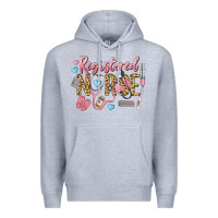 Heather Grey Registered Nurse Premium Hoodie - LillyAllenDesigns