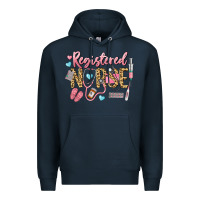 Navy Registered Nurse Premium Hoodie - LillyAllenDesigns