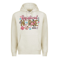 Oatmeal Heather Registered Nurse Premium Hoodie - LillyAllenDesigns