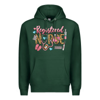 Sports Green Registered Nurse Premium Hoodie - LillyAllenDesigns