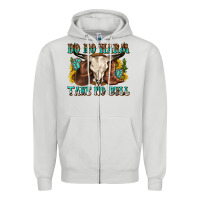 Do No Harm Take No Bull Western Zipper Hoodie | Teevron
