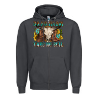 Smoke do no harm take no bull western Zipper Hoodie - texasbilliewilder