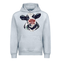 Heather Grey holstein calf face Urban Hoodie - LillyAllenDesigns