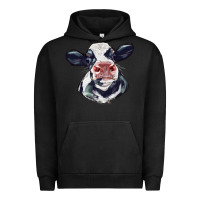 Pigment Black holstein calf face Urban Hoodie - LillyAllenDesigns