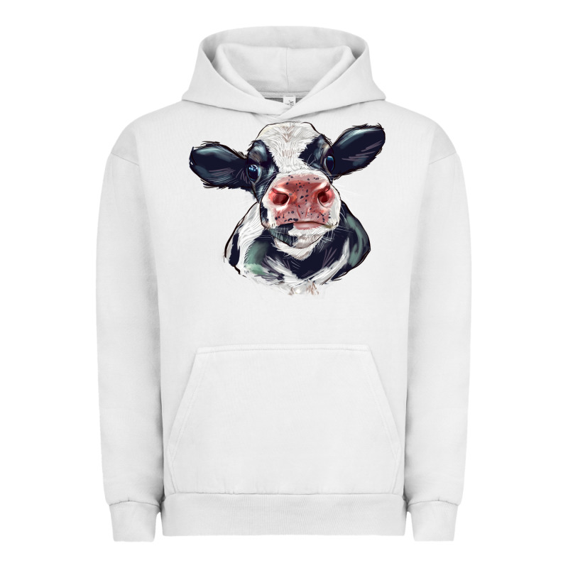 Holstein Calf Face Urban Hoodie by LillyAllenDesigns | Teevron