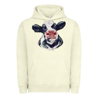 Pigment Pistachio holstein calf face Urban Hoodie - LillyAllenDesigns