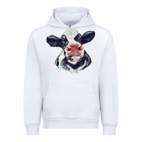 White holstein calf face Urban Hoodie - LillyAllenDesigns