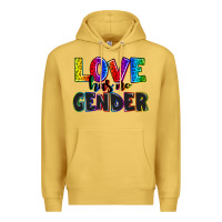 Antique Gold love has no gender Premium Hoodie - AdoDesignShop