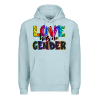 Blue Mist love has no gender Premium Hoodie - AdoDesignShop