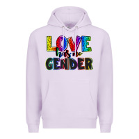 Lilac love has no gender Premium Hoodie - AdoDesignShop