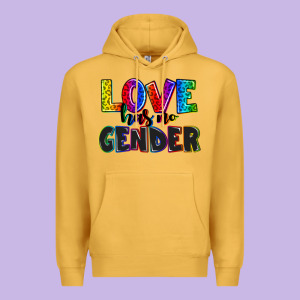 Love Has No Gender Premium Hoodie Designed By Adodesignshop