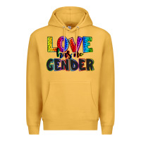 Mustard love has no gender Premium Hoodie - AdoDesignShop