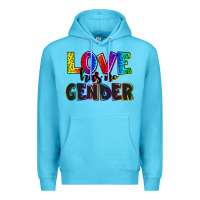 Ocean Blue love has no gender Premium Hoodie - AdoDesignShop